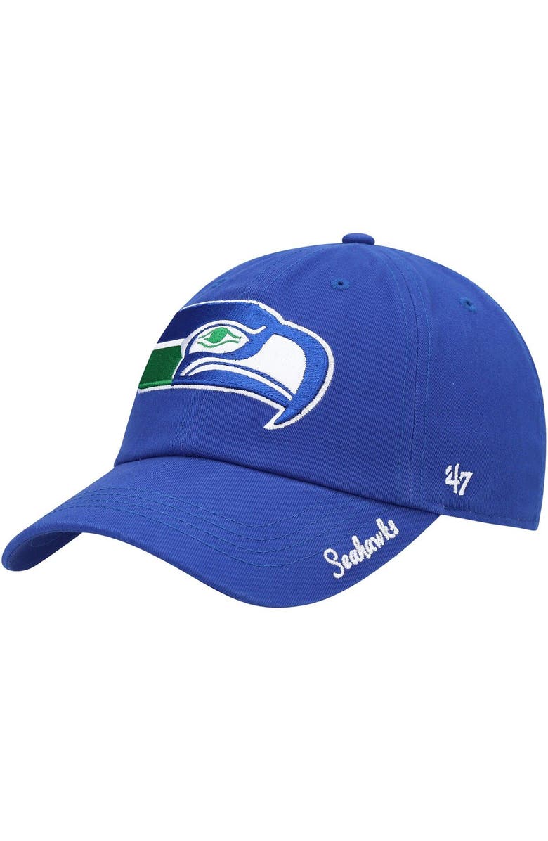 '47 Women's '47 Royal Seattle Seahawks Miata Clean Up Legacy Adjustable Hat, Main, color, Royal