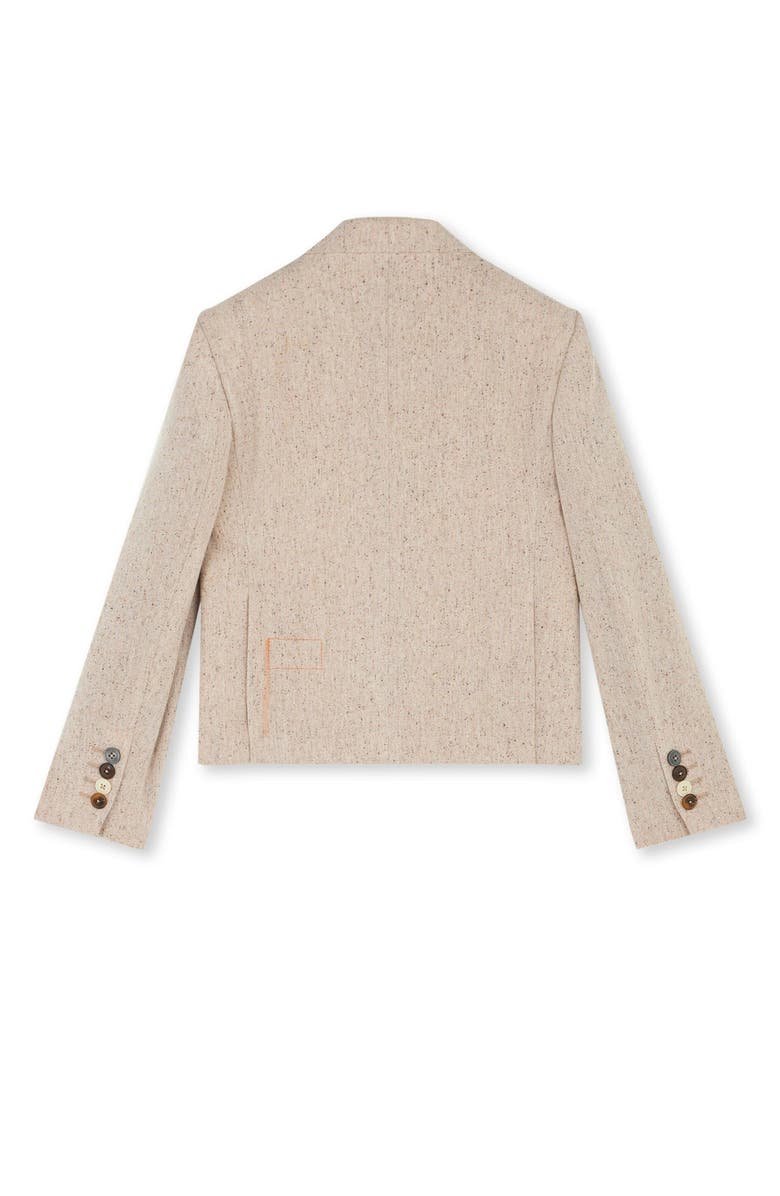 Fortela Short Single-Breasted Blazer, Alternate, color, Ecru