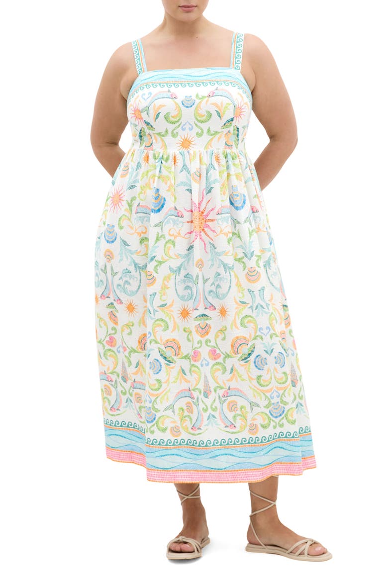 Calissa Maxi Dress, Main, color, SEASCAPE PLC