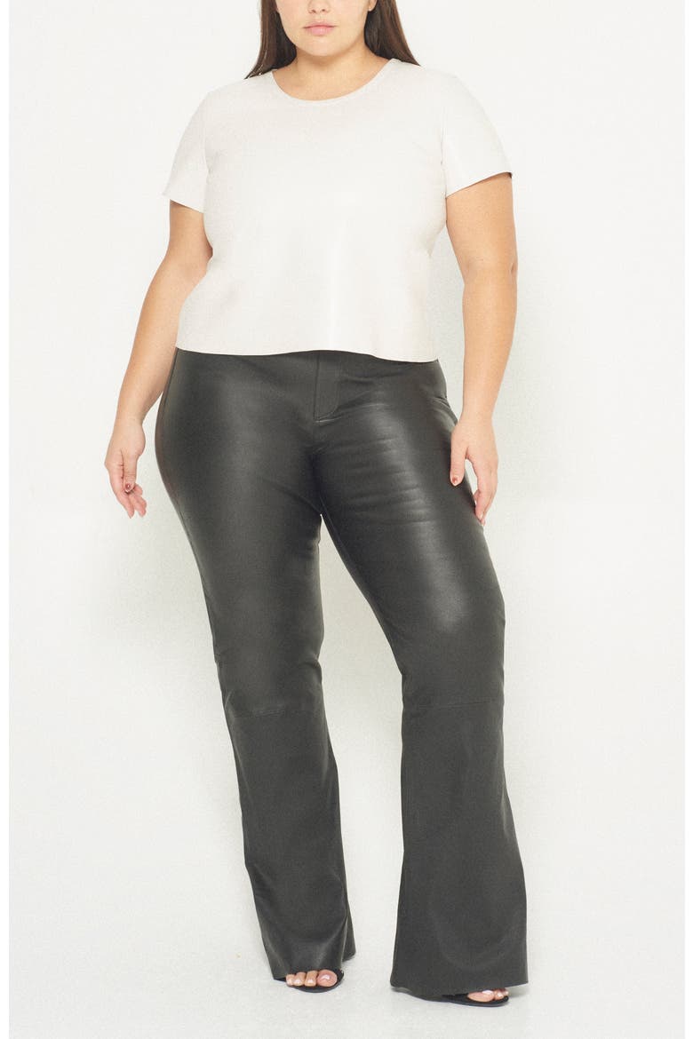 New Guard Recycled Leather Tee, Alternate, color, BUTTERCREAM