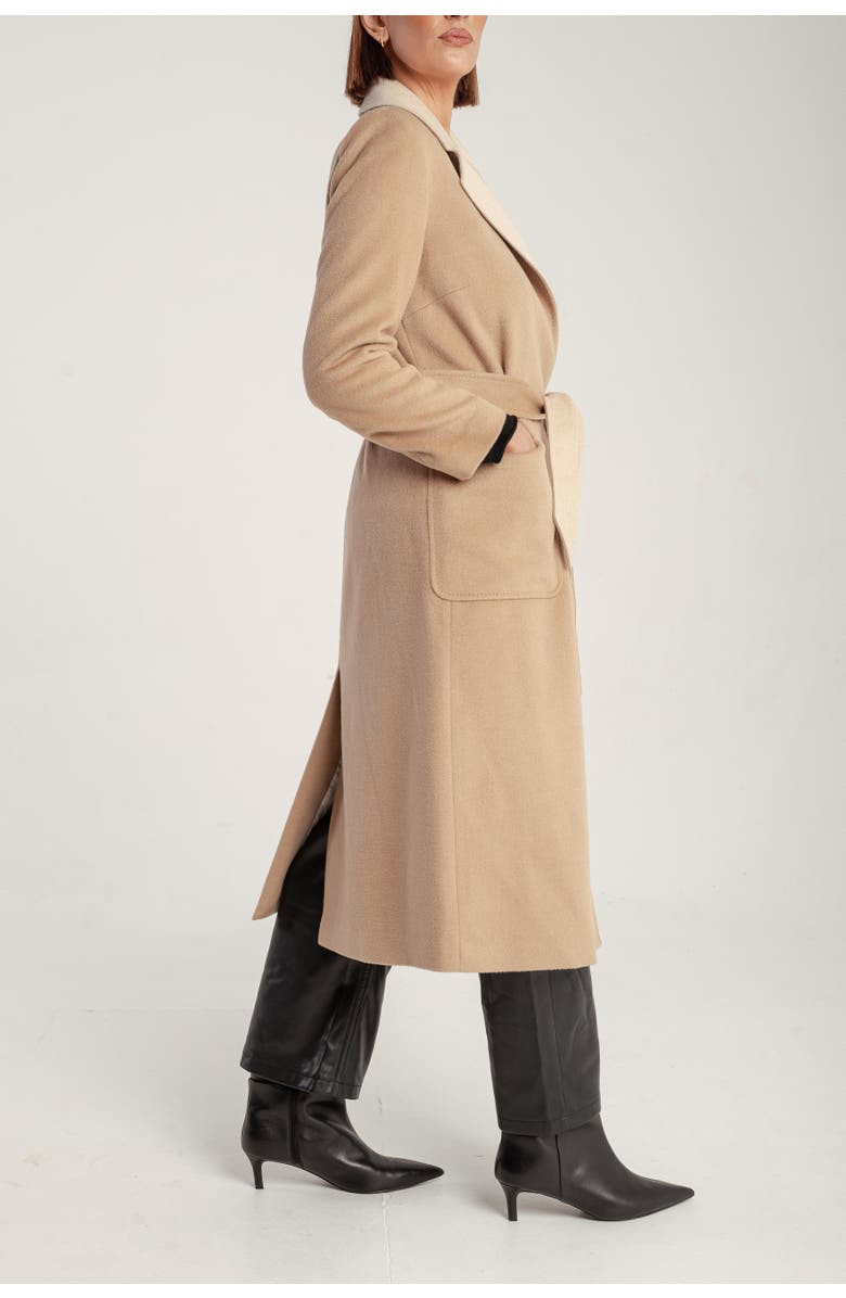 1982 Cashmere Belted Wrap Coat, Alternate, color, V1_camel_cream
