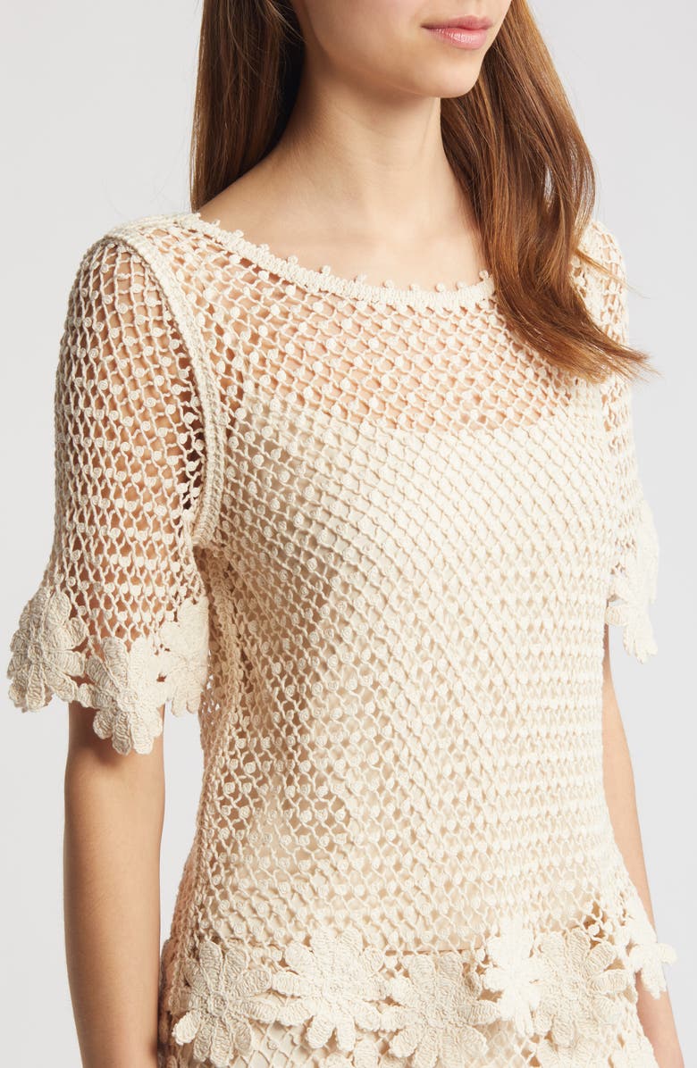 KOBI HALPERIN Sabina Open Stitch Sweater, Alternate, color,