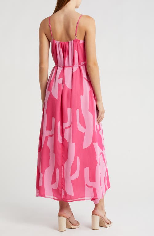 Shop Sam Edelman Zebra Maxi Dress In Pink Multi
