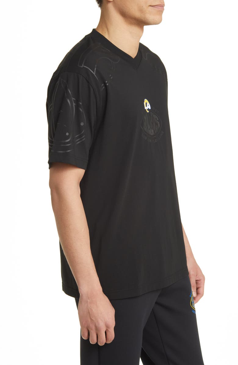 BOSS x NFL Tackle Graphic T-Shirt, Alternate, color, Los Angeles Rams Black