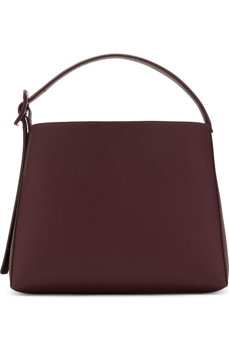 MANGO Faux Leather Crossbody Bag, Main, color, Burgundy