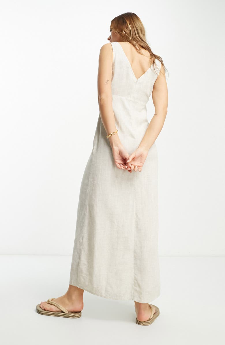 ASOS DESIGN V-Neck Maxi Slipdress, Alternate, color, 