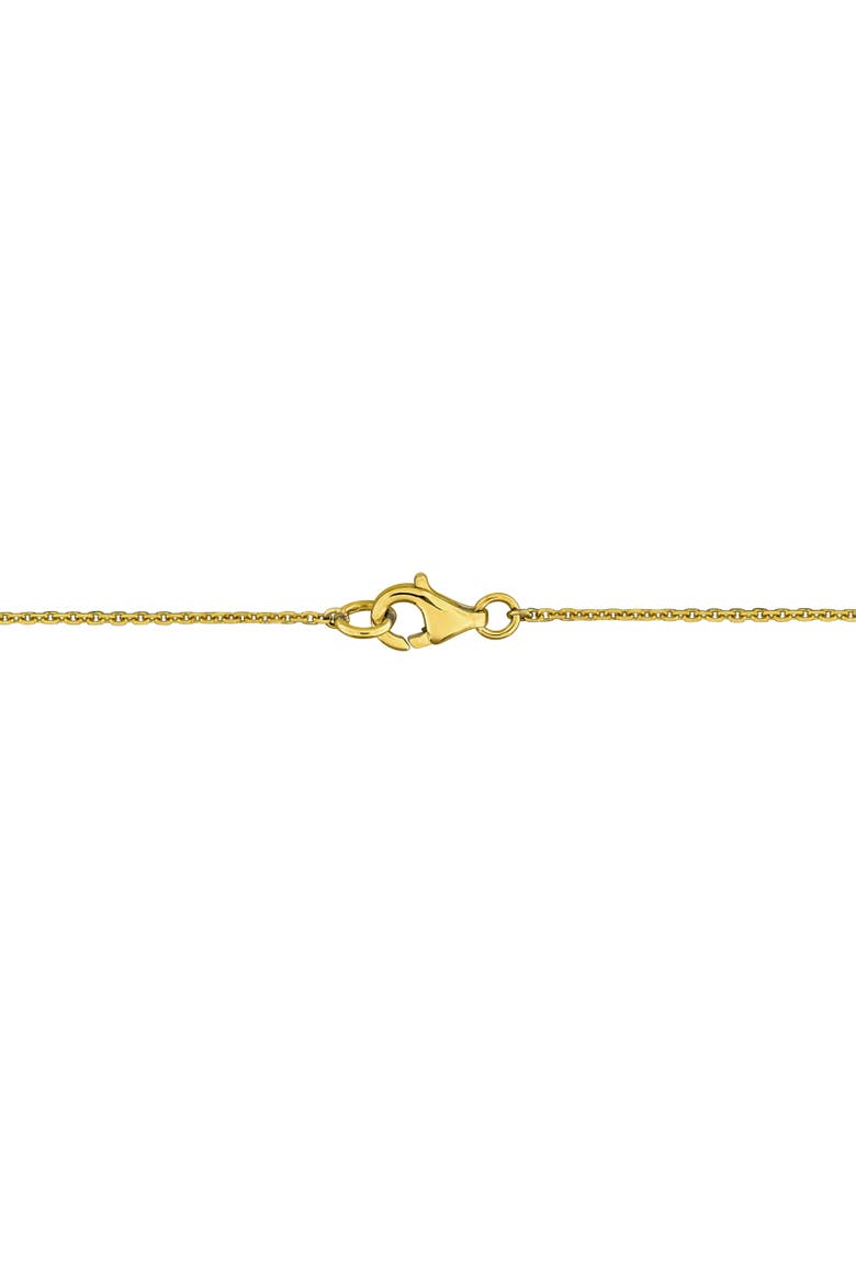 Birthstone & Diamond Station Necklace 14k Gold, Alternate, color, Citrine