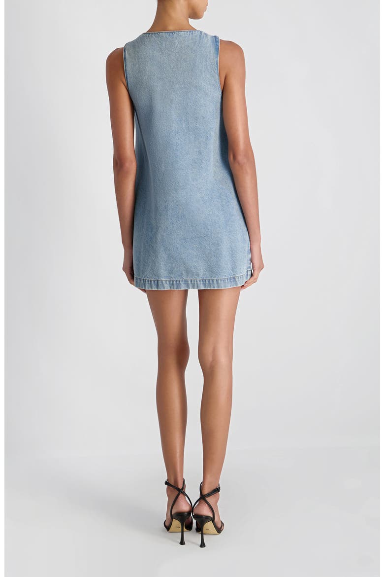 '90s Denim Minidress, Alternate, color, BLUE DENIM WASH