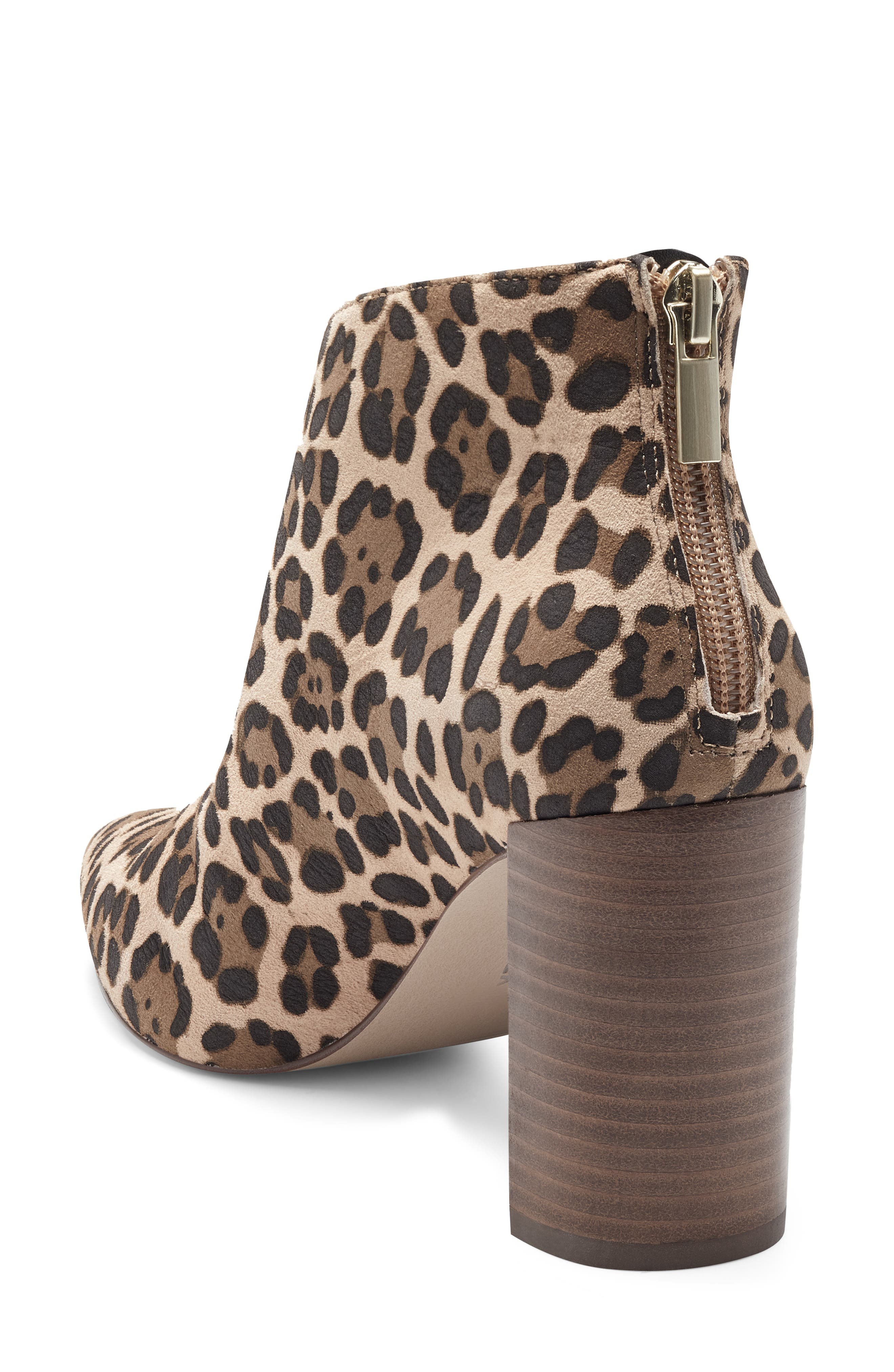 Salima Pointed Toe Bootie, Alternate, color, TAN MULTI SUEDE