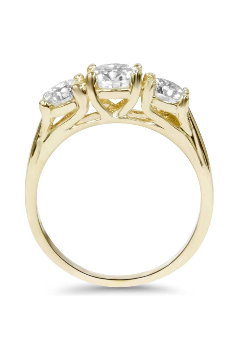 2ct Three Stone Diamond Engagement 14K Gold Ring, Alternate, color, 14k Yellow Gold