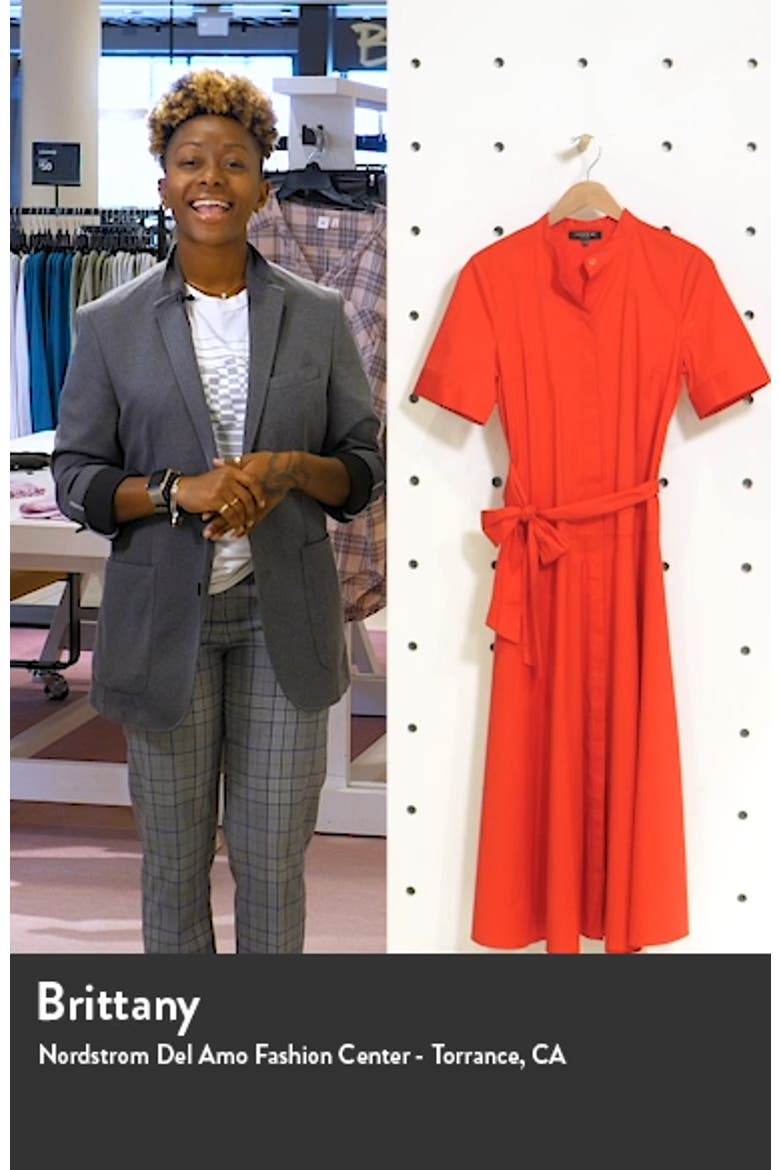 Augustina Belted Midi Shirtdress video