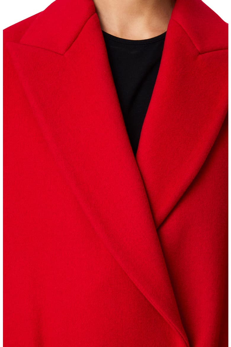 Cashmere Wrap Coat, Alternate, color, Scarlet