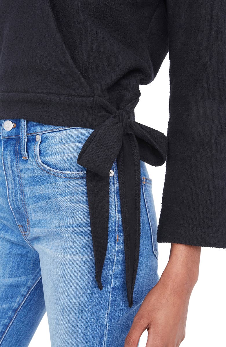 Madewell Texture & Thread Wrap Top, Alternate, color, 