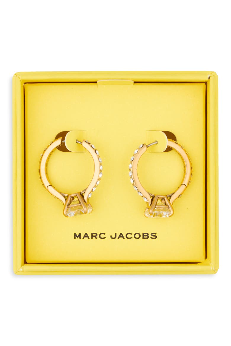 Proposal Ring Hoop Earrings, Alternate, color, ANTIQUE GOLD
