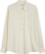 OUR LEGACY Above Stripe Button-Up Shirt