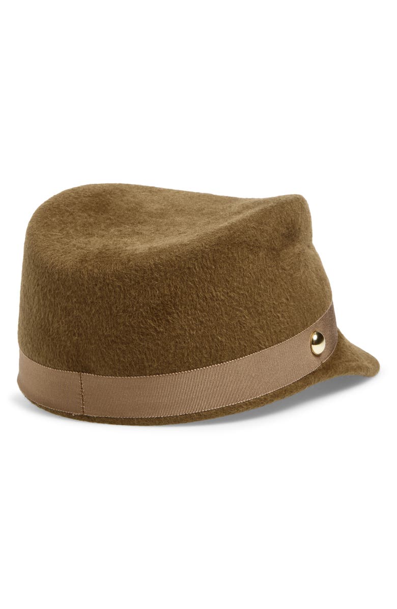 Gigi Burris Millinery Samira Rabbit Hair Felt Hat, Alternate, color, Pecan