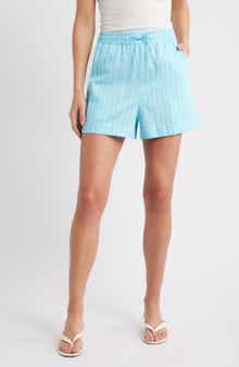 French Connection Alexis Stripe Cotton Poplin Shorts