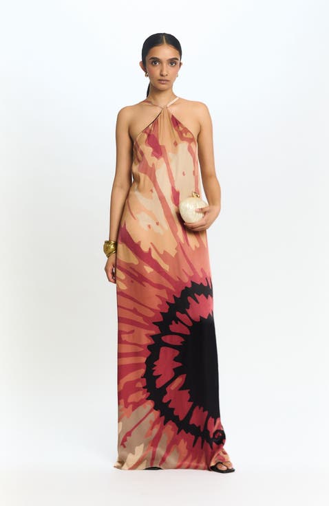 Aria Viscose Dress Elle Rose