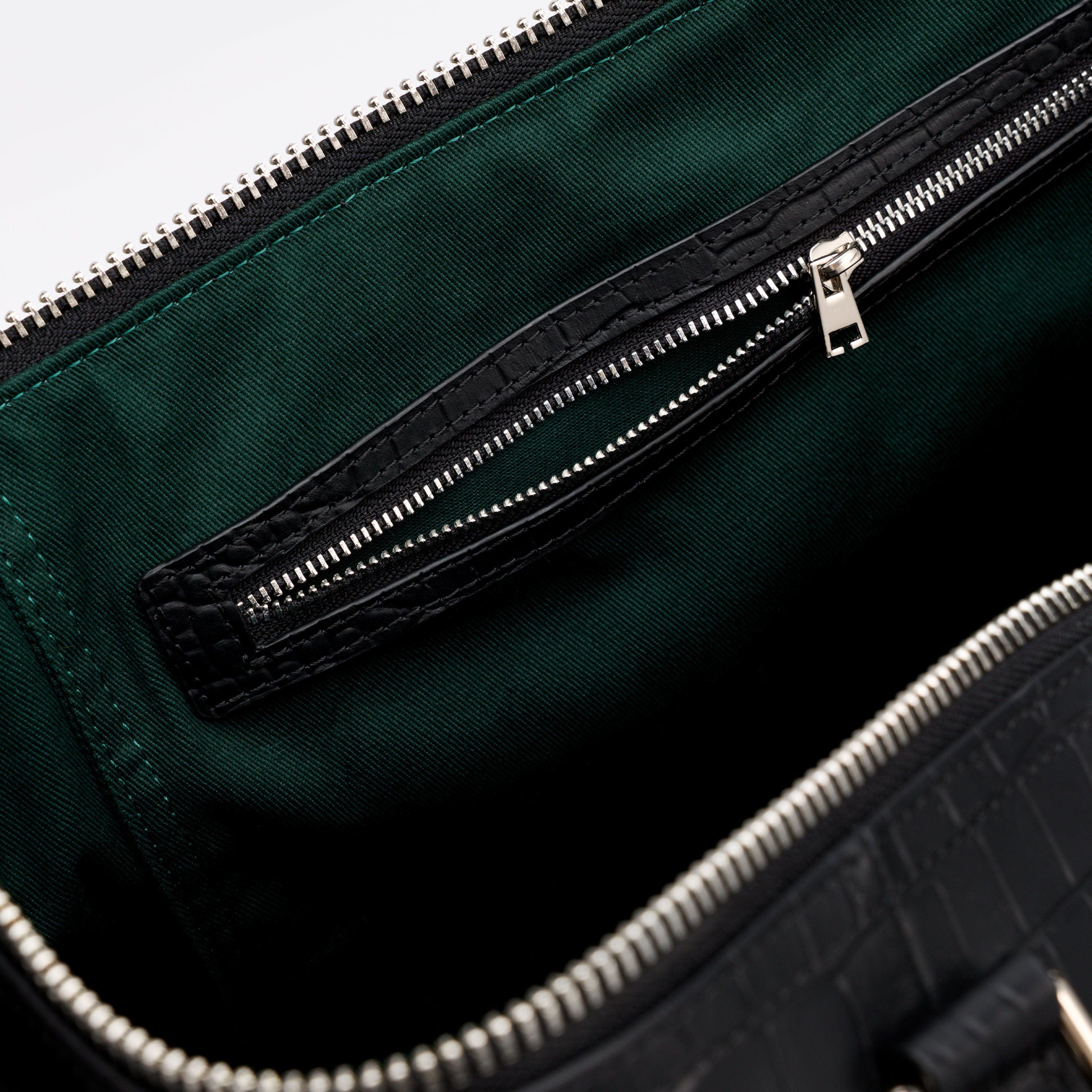 MARC NOLAN Large Weekender Duffle Bag, Alternate, color, Black Croc