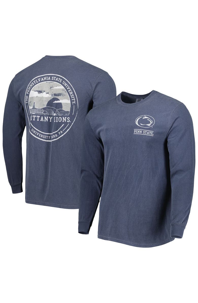 IMAGE ONE Men's Navy Penn State Nittany Lions Circle Campus Scene Long Sleeve T-Shirt, Main, color, 