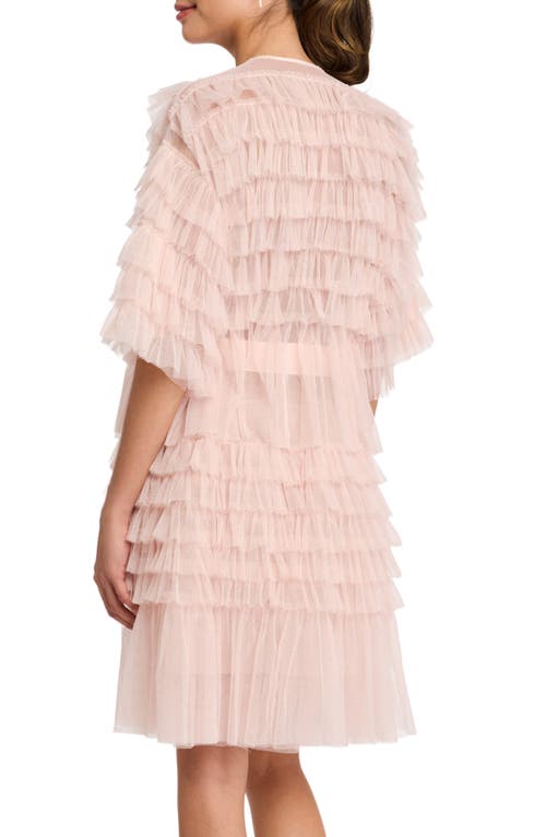 Rya Collection Froufrou Tulle Robe In Blush