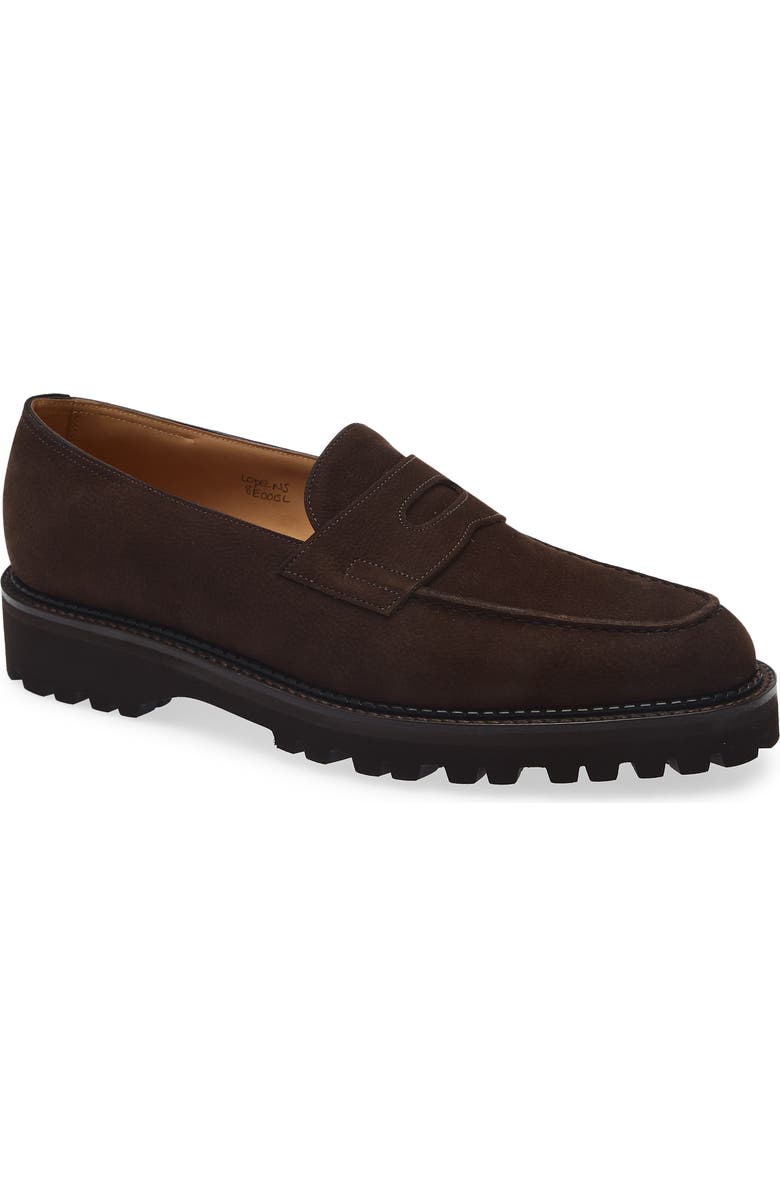 John Lobb Lopez New Standard Penny Loafer, Main, color, 1Y-Bruinn