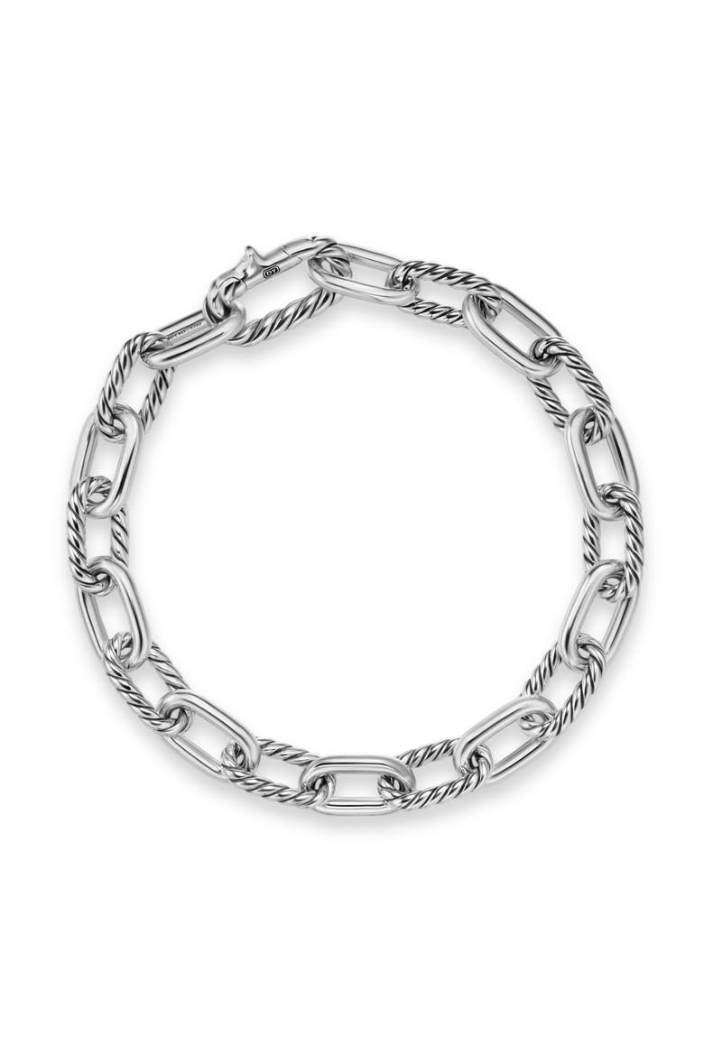 Madison® 85mm Link Bracelet, Alternate, color, STERLING SILVER
