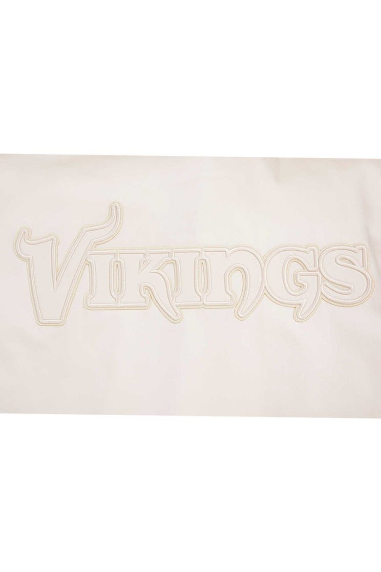 Men's Pro Standard Cream Minnesota Vikings Neutral Full-Zip Jacket, Alternate, color, Cream