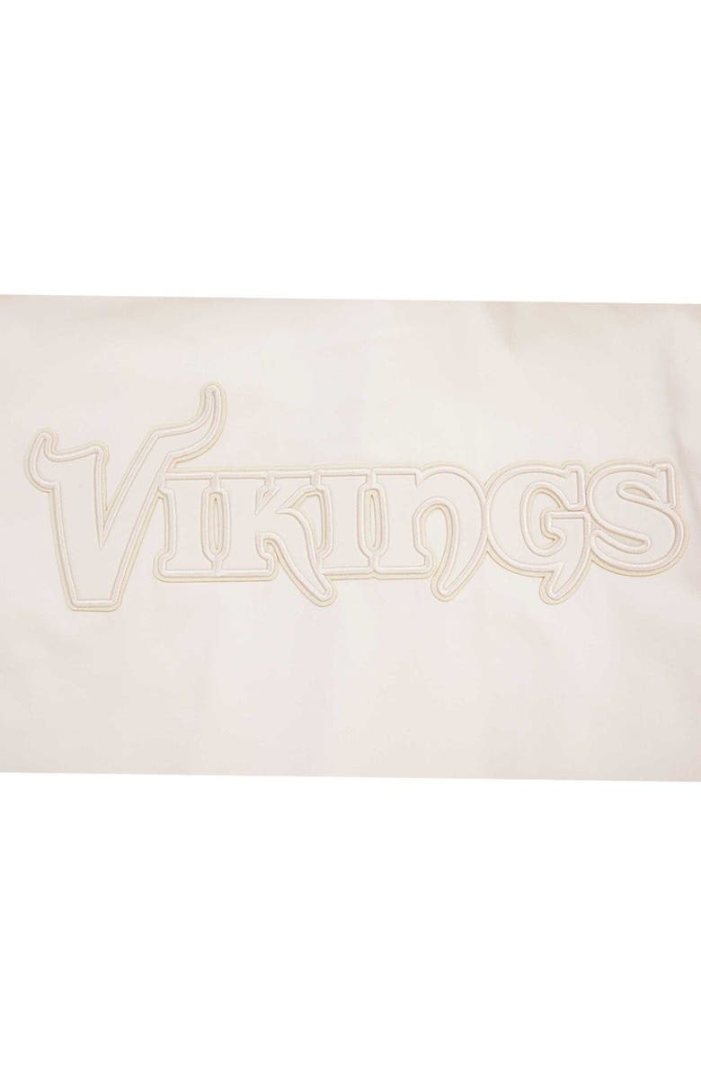 PRO STANDARD Men's Pro Standard Cream Minnesota Vikings Neutral Full-Zip Jacket, Alternate, color, Cream