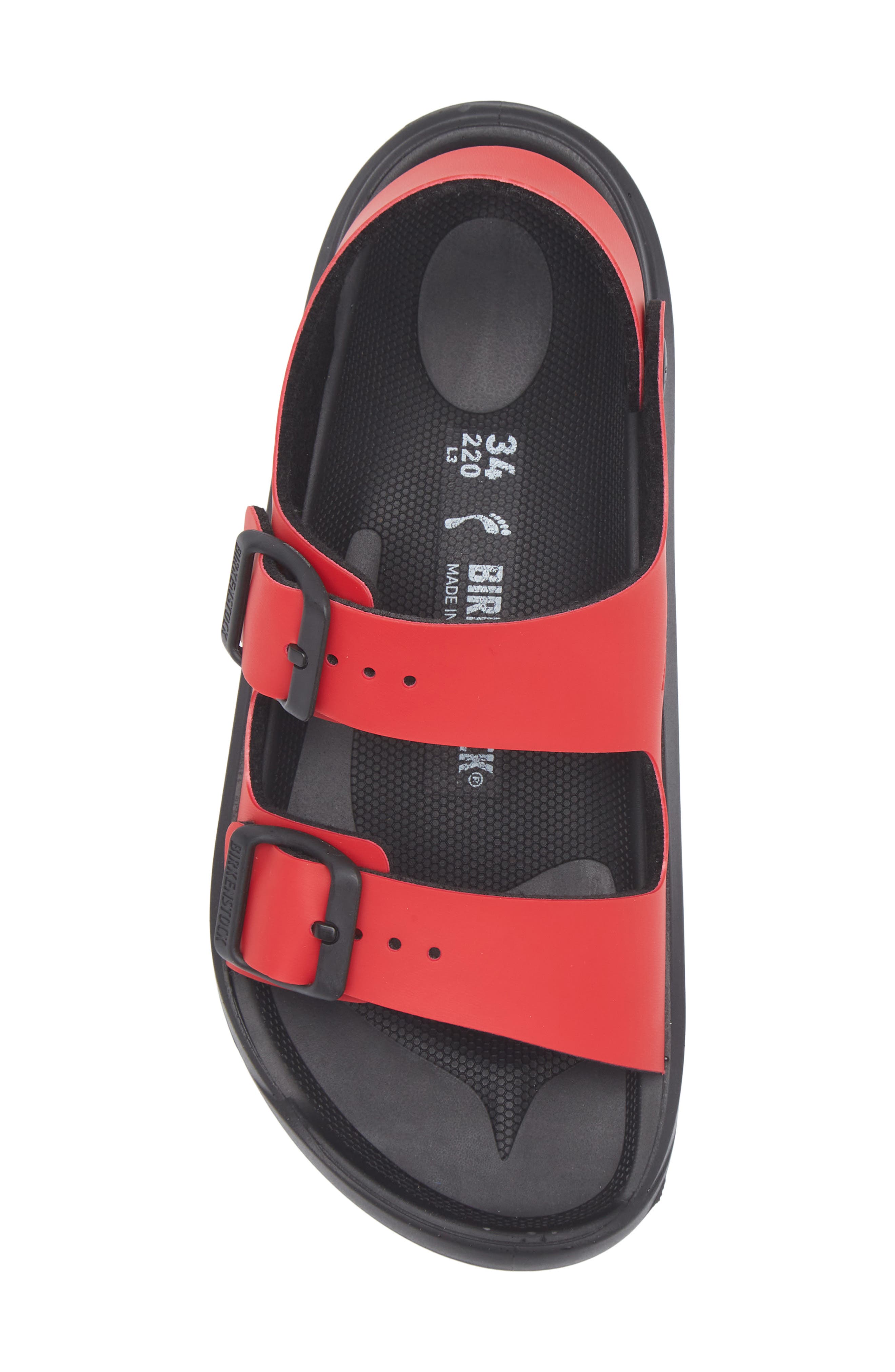 Birkenstock Kids' Mogami Slingback Sandal, Alternate, color, Active Red/ Black