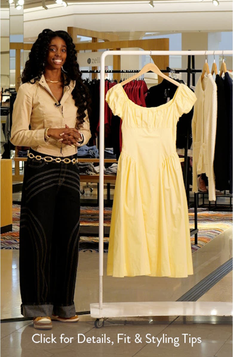 Adilene Cap Sleeve Midi Dress, sales video thumbnail