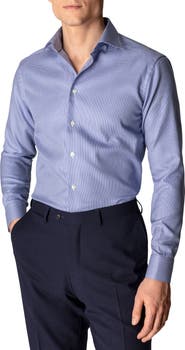 Eton Contemporary Fit Houndstooth Dress Shirt