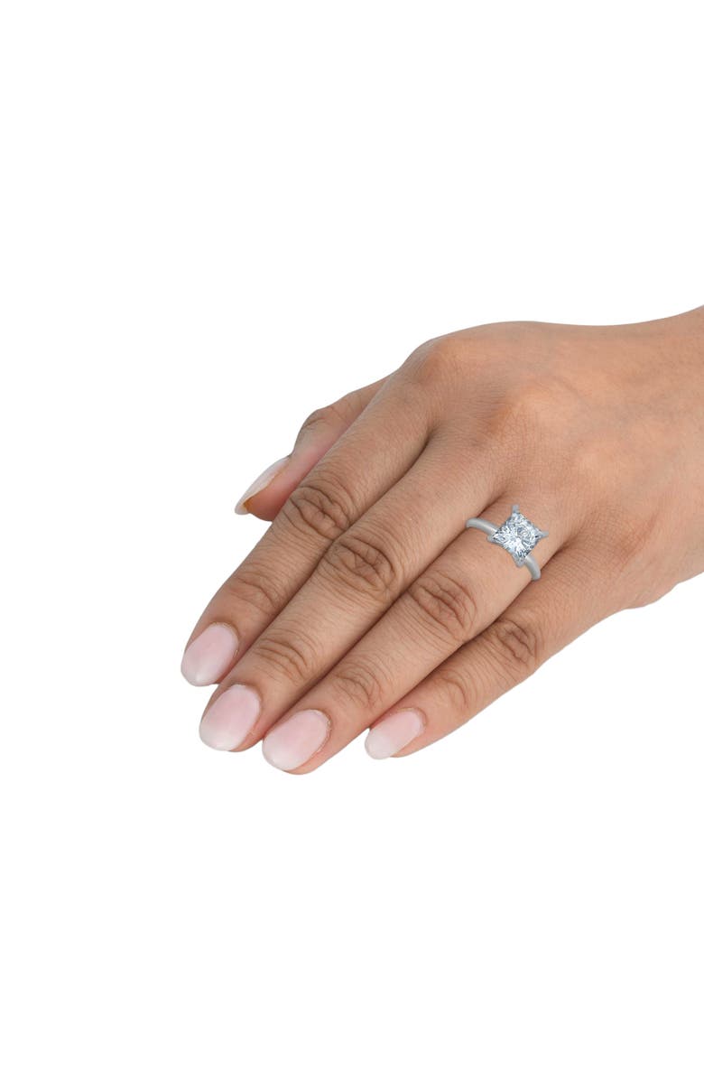 Bliss Diamond Certified 3 Ct Princess Cut Diamond Solitaire Engagement Ring 14k Gold Lab Grown, Alternate, color, 