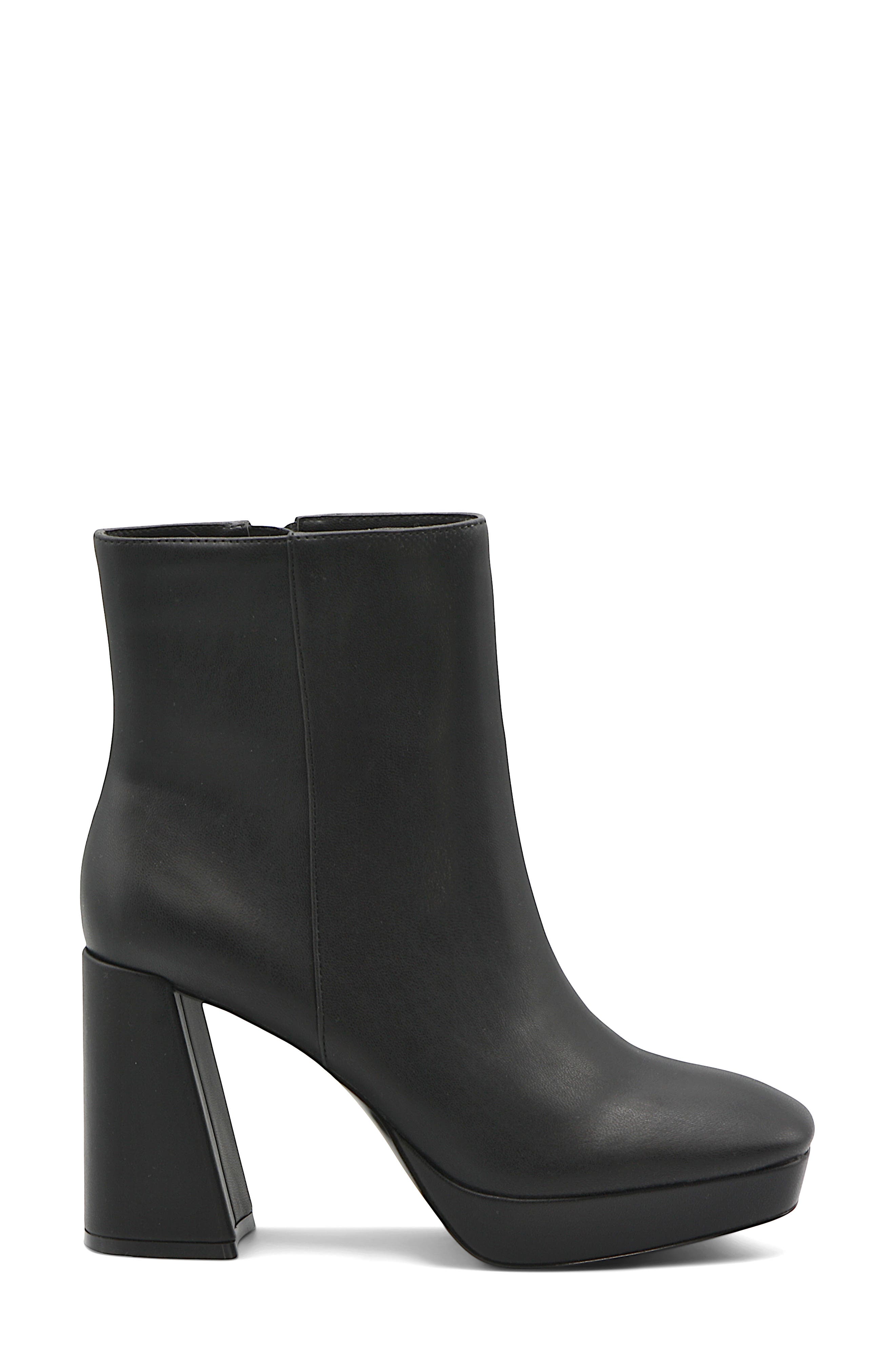 Narah Block Heel Platform Bootie, Alternate, color, BLACK-SM