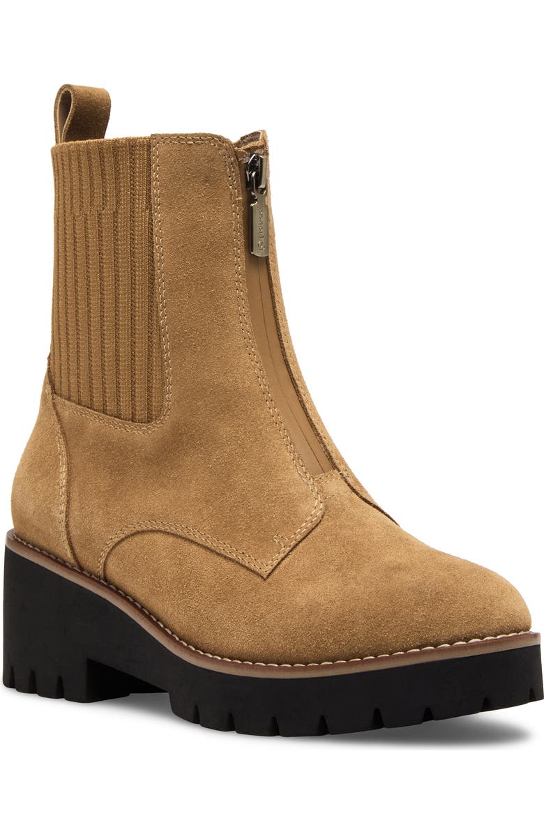 Blondo Demaria Waterproof Bootie, Main, color, Cognac Suede