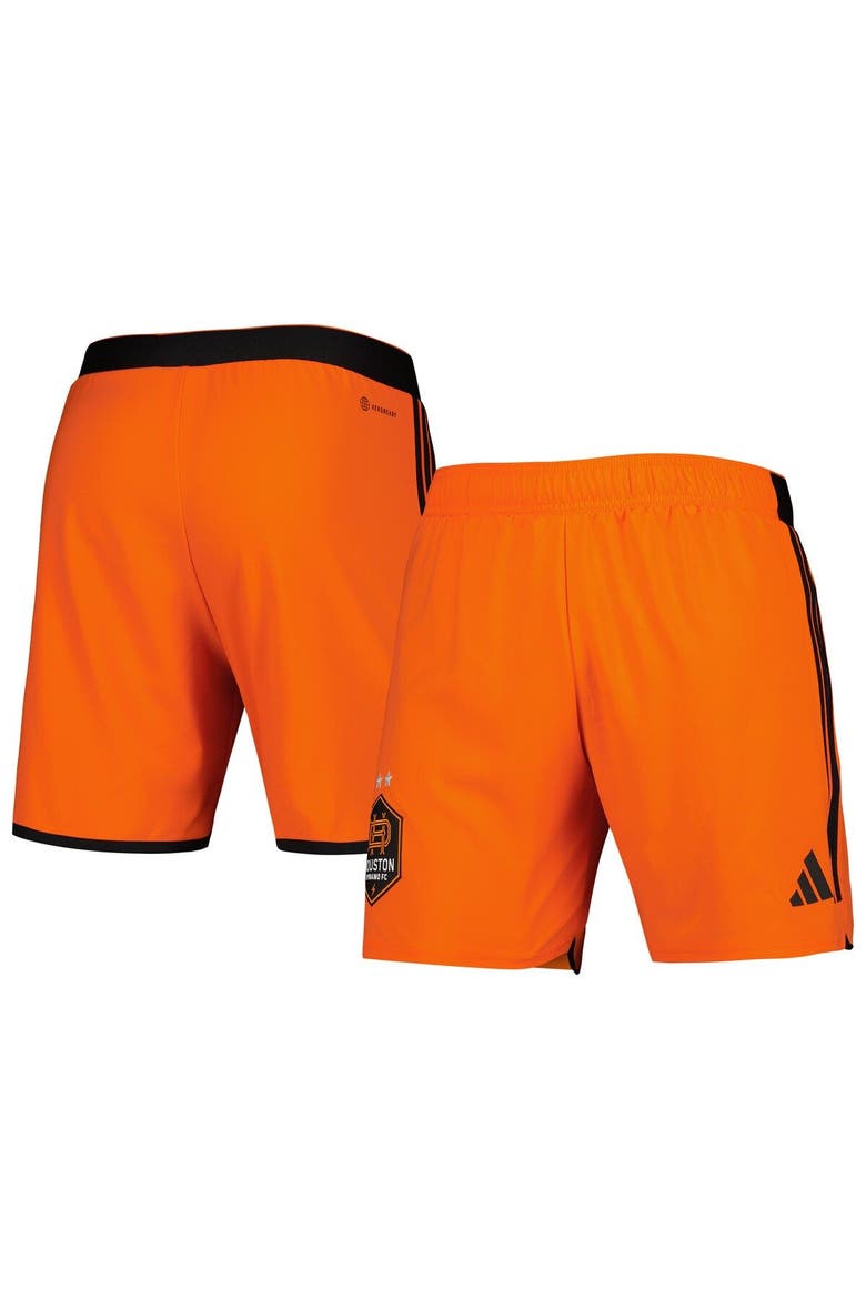 Men's adidas Orange Houston Dynamo FC 2023 Away AEROREADY Authentic Shorts, Main, color, Orange