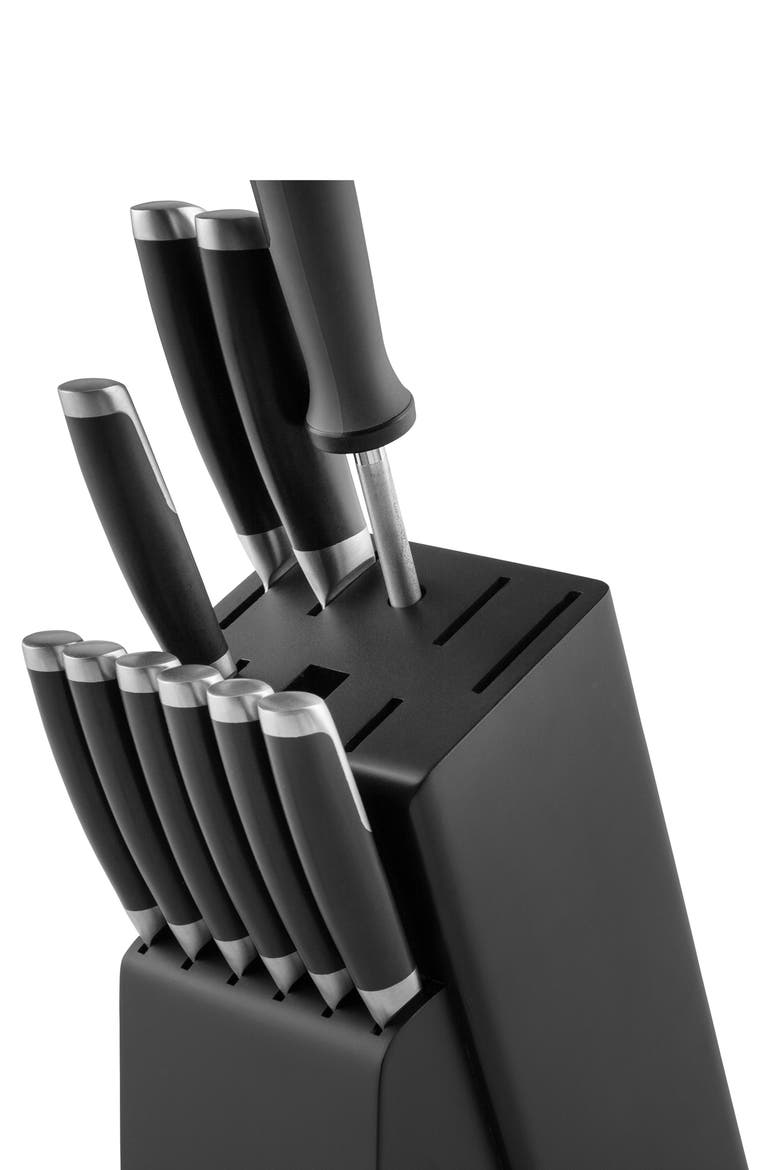 Leo Graphite Stainless Steel Knife Sharpener, Alternate, color, BLACK