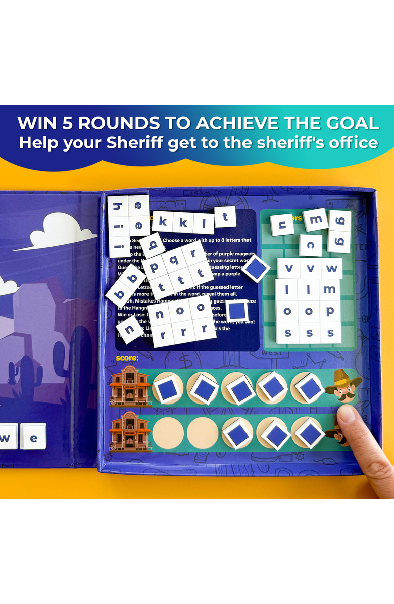 Quokka Magnetic Travel Games Collection for Kids, Alternate, color, Hangman