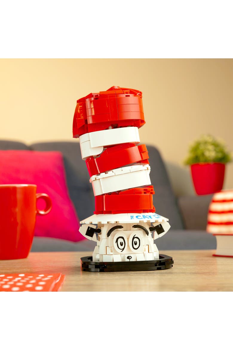 Dr. Seuss Cat In The Hat Building Set, Alternate, color, Red