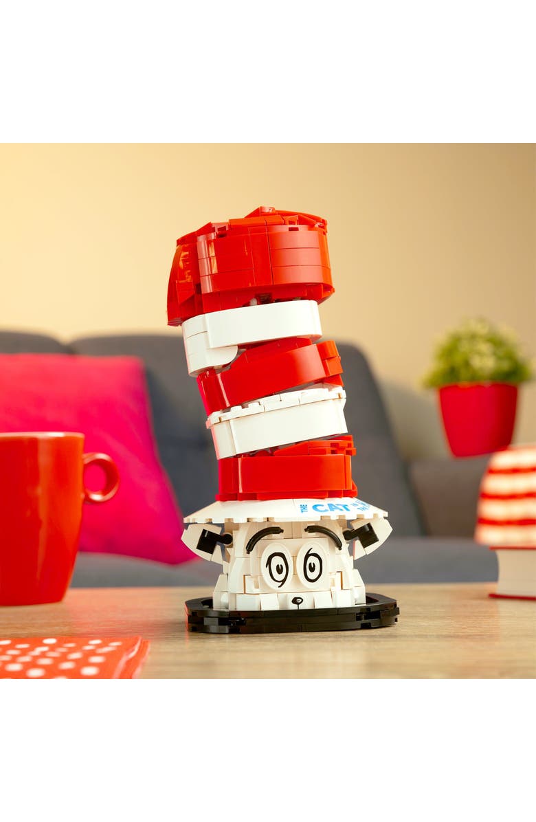 Brickcraft Dr. Seuss Cat In The Hat Building Set, Alternate, color, Red