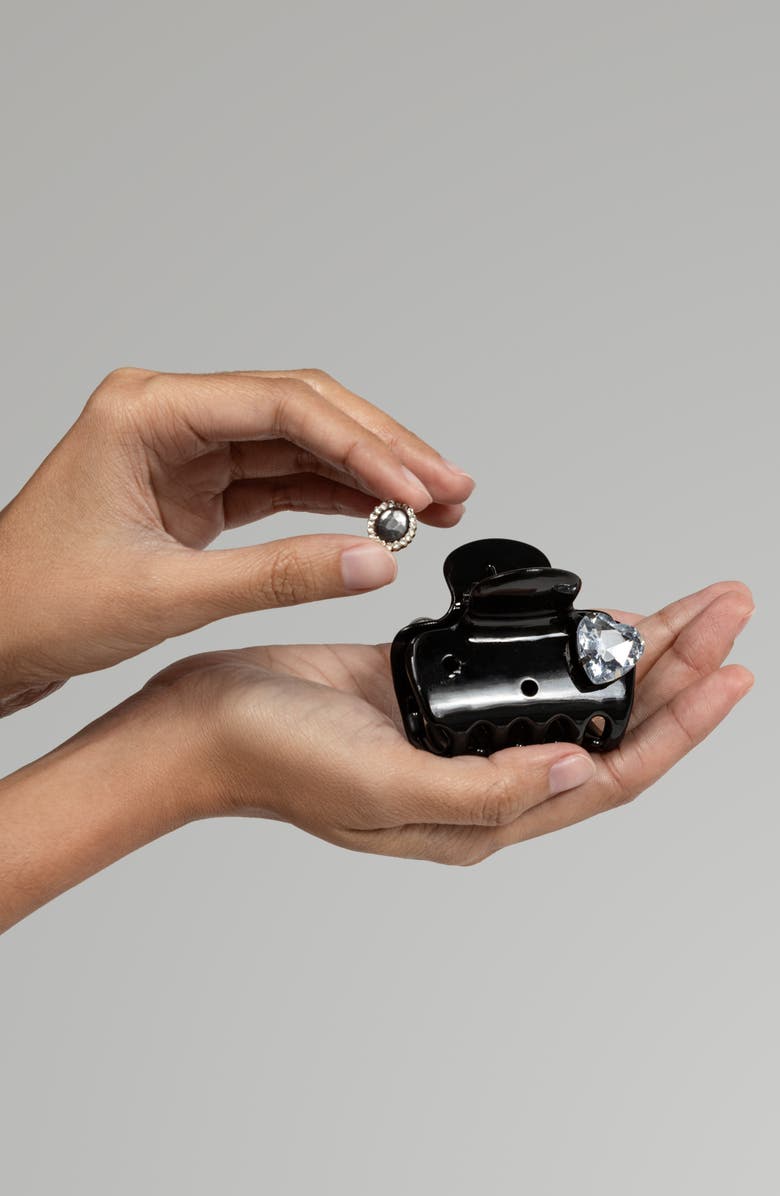 Kitsch Pop<sup>™</sup> Charms & Cloud Hair Clip 7-Piece Set, Alternate, color, Black