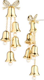 BaubleBar Jingle Bells Statement Drop Earrings