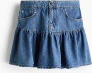 H&M Flared Denim Skirt