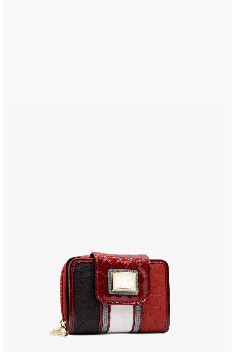 Royal Wallet 218, Alternate, color, Navy / Red / White / Silver