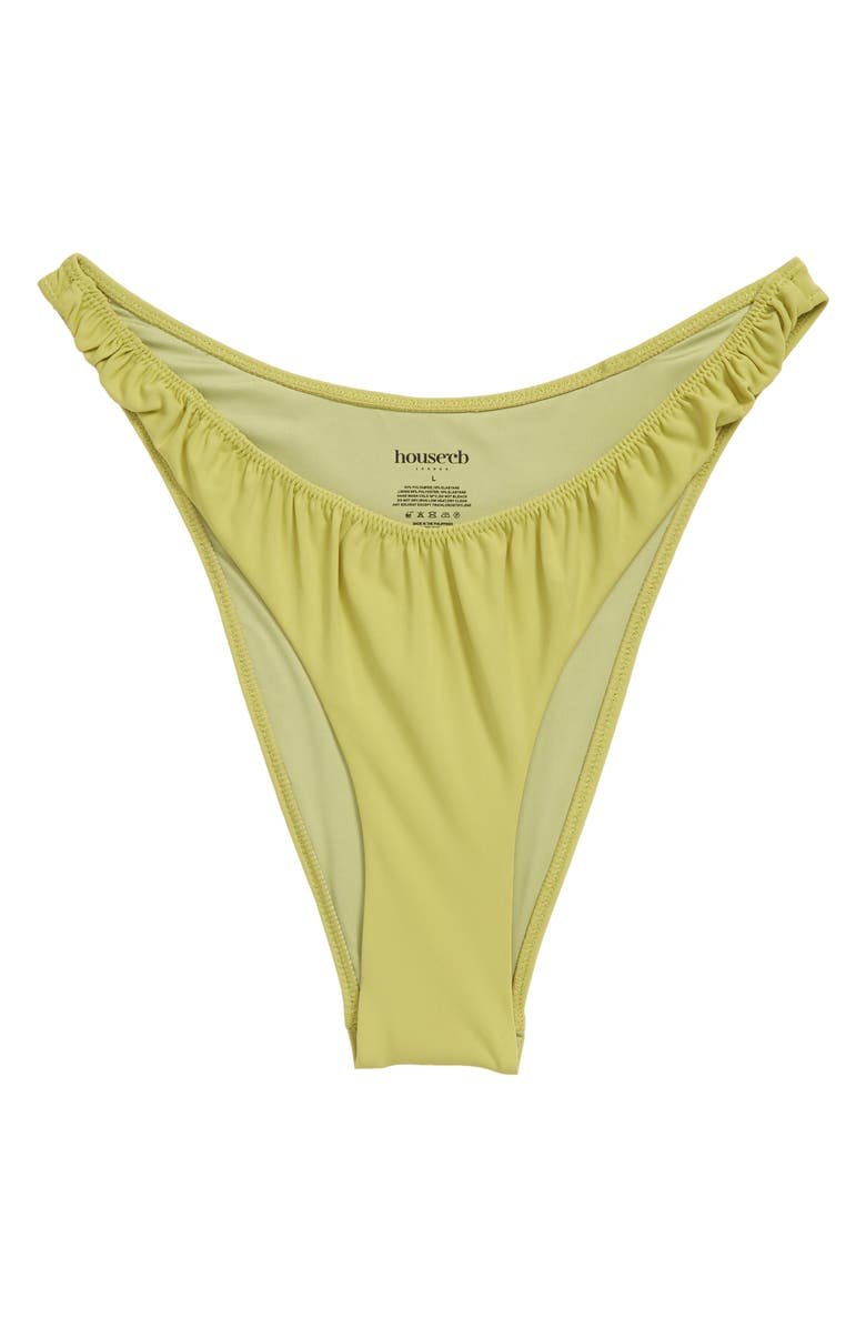 HOUSE OF CB Ruched Bikini Bottoms, Main, color, Olive