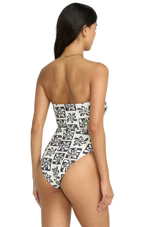 Billabong Ur A Legend Andrew Strapless Cutout One-piece Swimsuit In Black