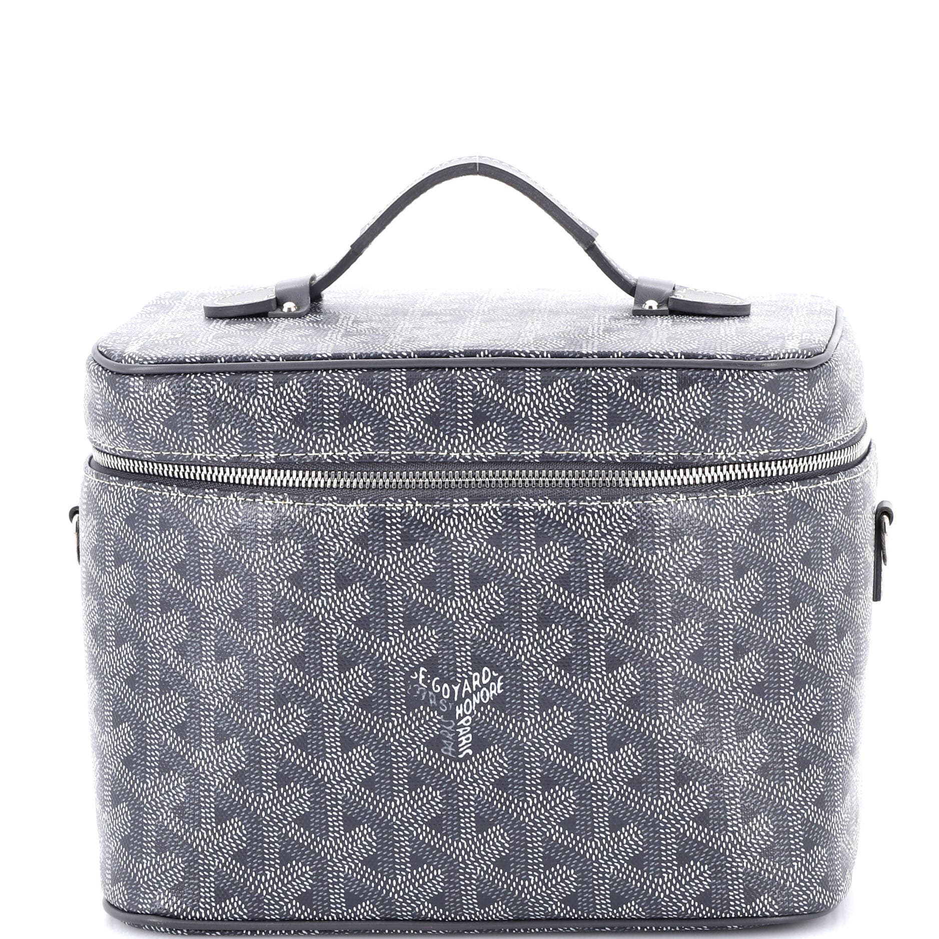 Pre-Owned Goyard Muse Vanity Case Coated Canvas, Main, color, Gray