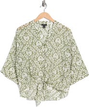 Halogen® Tie Front Top