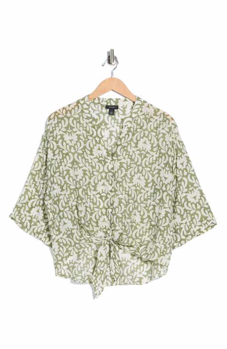 Halogen® Tie Front Top