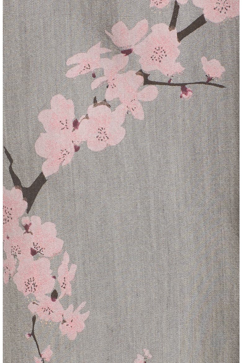 Cherry Blossom Kimono, Alternate, color, GREY CHERRY BLOSSOM